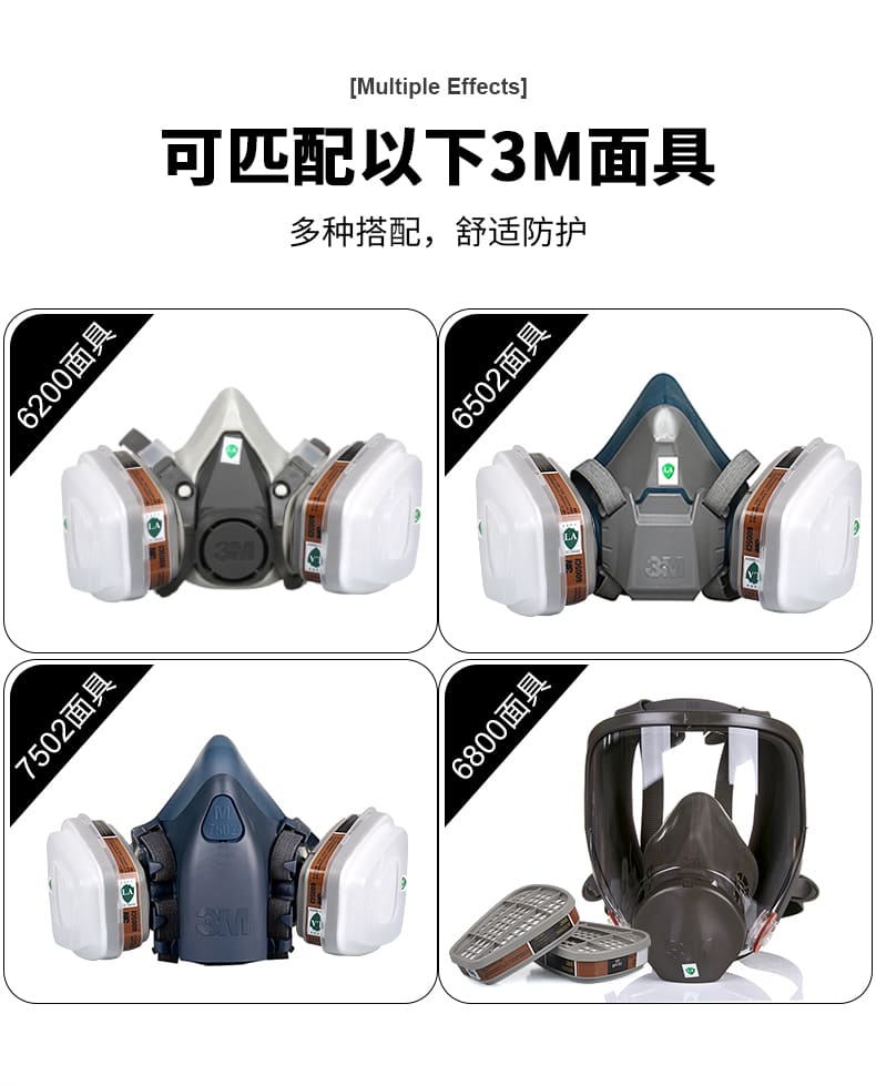 3M 6005CN 滤毒盒 （甲醛、有机蒸气）